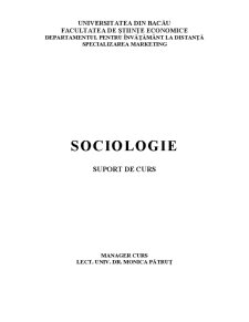 Curs Sociologie - Pagina 1