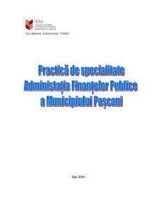 Proiect practică administrația finanțelor publice Pașcani - Pagina 1