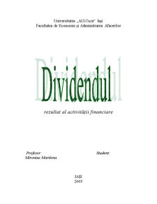 Politică de dividend - Pagina 1