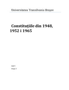 Constituțiile din 1948, 1952 și 1965 - Pagina 1