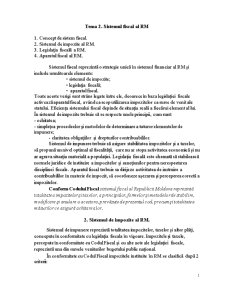 Sistemul Fiscal in Republica Moldova - Pagina 1