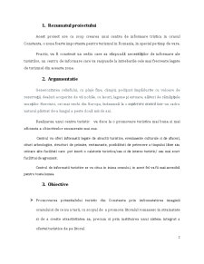 Proiect de realizare a centrului de informare turistică Constanța - Pagina 2