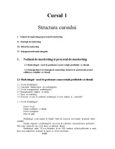 Notiiuni de Marketing și Procesul de Marketing - Pagina 1