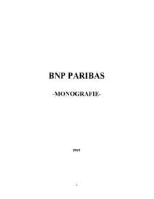 Monografie BNP Paribas - Pagina 1