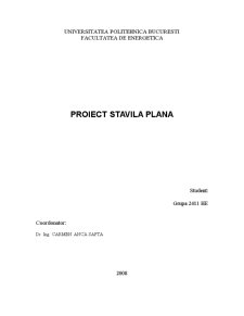 Proiect stavilă plană - Pagina 1