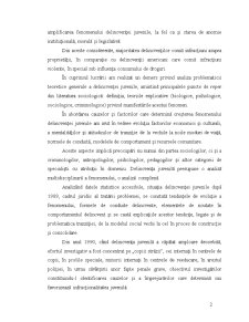 Fenomenul Delincvenței Juvenile în Societatea Românească - Pagina 2