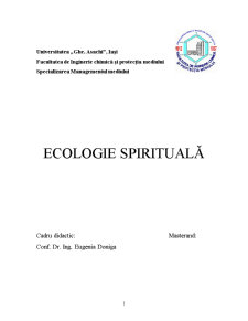 Ecologie Spirituală - Pagina 1