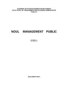 Noul Management Public - Eseu - Pagina 1