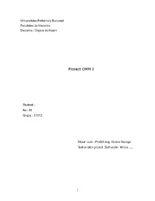 Proiect OMM - Pagina 1