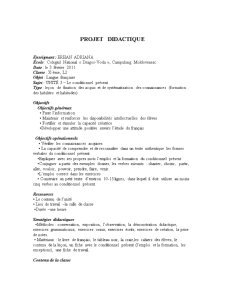 Projet Didactique - Le Conditionnel Present - Pagina 2
