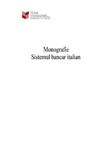 Monografie - Sistemul Bancar Italian - Pagina 1