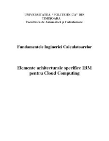 Elemente Arhitecturale Specifice IBM pentru Cloud Computing - Pagina 1