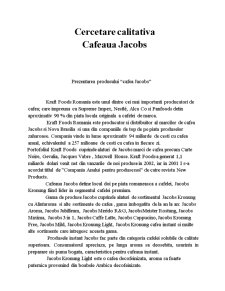 Cercetare calitativă Cafea Jacobs - Pagina 3