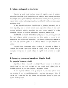 Așezarea și Perceperea Impozitelor și Taxelor Locale la Primăria Comunei Bălăceana - Pagina 3