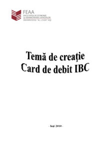 Temă de creație - card de debit IBC - Pagina 1