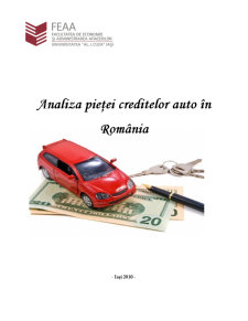 Analiza Pieței Creditelor Auto în România - Pagina 1