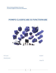 Pompe - clasificare și funcționare - Pagina 1