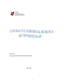 Contractul Individual de Munca de Tip Particular - Pagina 1