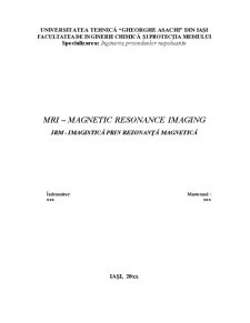 IRM - Imagistică prin Rezonanță Magnetică - Pagina 1
