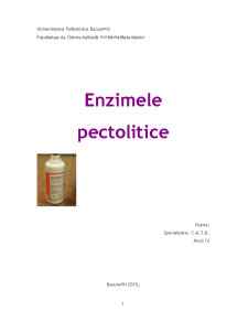 Enzimele Pectolitice - Pagina 1