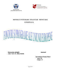 Fonduri și Programe ale Uniunii Europene - Pagina 1