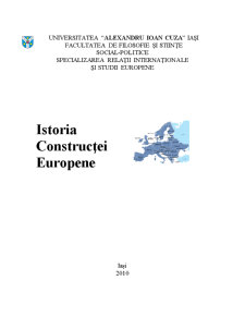Istoria Construcției Europene - Pagina 1