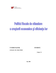 Politici fiscale de creștere economică și eficiența lor - Pagina 1