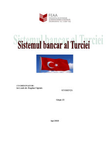 Sistemul Bancar al Turciei - Pagina 1