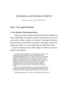 English for Law School Students - Pagina 1