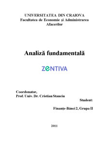 Analiză fundamentală Zentiva - Pagina 1