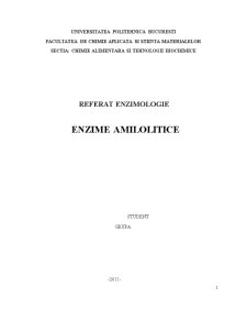 Enzime Amilolitice - Pagina 1
