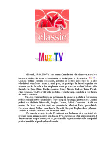 Lansarea Postului MUZ TV - Pagina 1