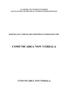 Comunicarea Nonverbala - Pagina 1