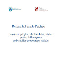 Referat finanțe publice - Pagina 1