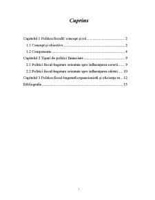 Politici Fiscale de Stimulare a Creșterii Economice și Eficiența Lor - Pagina 2