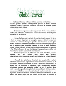 Globalizarea în România - Pagina 1