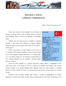 Turcia - Politici Turistice - Pagina 1