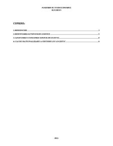 Analiza sistemului logistic la întreprinderea SC Service Industrial Chemical Cleaning SRL - Pagina 2