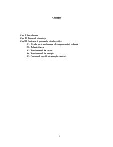 Indicatorii Procesului de Electroliză - Pagina 1