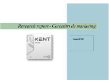 Cercetare de Marketing Kent Infina - Pagina 1