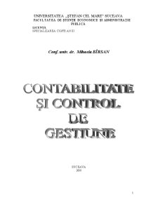 Contabilitate și Control de Gestiune - Pagina 1