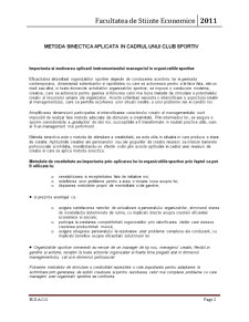 Metode și tehnici de management - metoda sinectică - Pagina 2