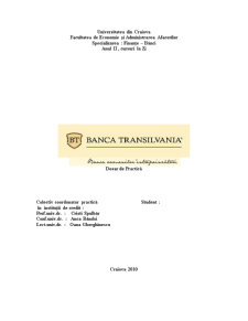 Dosar de practică - Banca Transilvania - Pagina 1