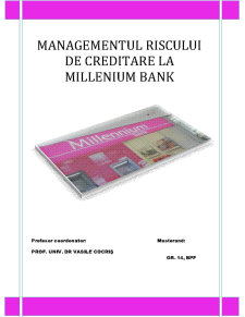 Managementul Riscului de Creditare la Millenium Bank - Pagina 1