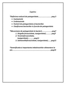 Mecanisme de Patogenitate la Bacterii - Pagina 2