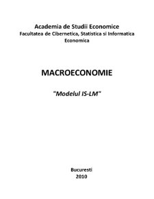 Modelul IS-LM - Pagina 1