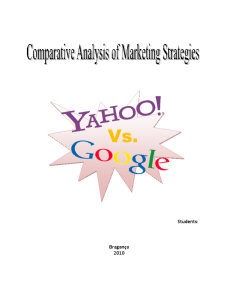 Comparative Analysis of Marketing Strategies - Yahoo! vs Google - Pagina 1