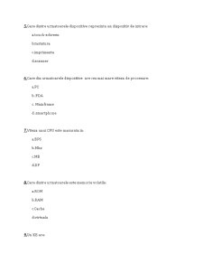 Teste arhitectura sistemelor de calcul - Pagina 2
