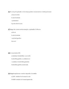 Teste arhitectura sistemelor de calcul - Pagina 5