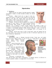 Aspecte privind Hipotiroidismul - Pagina 1